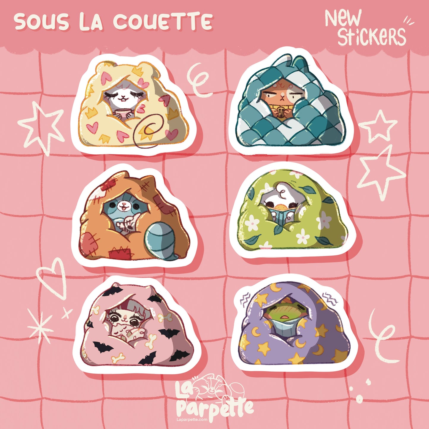 Sticker "Sous la couette" Isabella