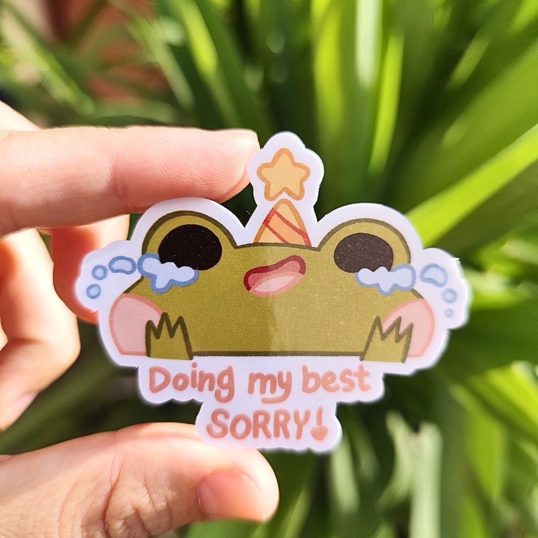 Sitcker Grabouille "doing my best"