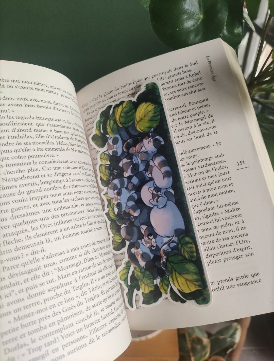 Marque pages "raccoon vacation"/ marque page mignon / livres / papeterie mignonne kawaii / raton laveur/ cute