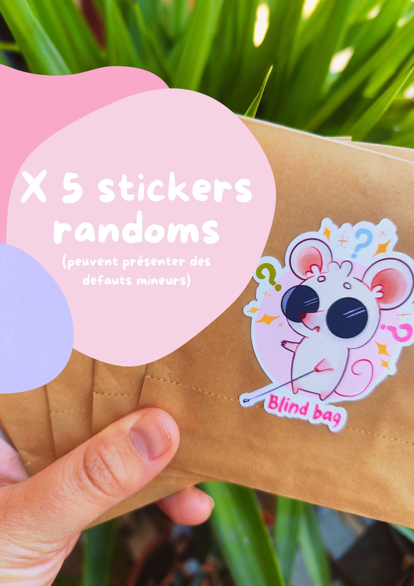 Sachet stickers mysteres / 2€