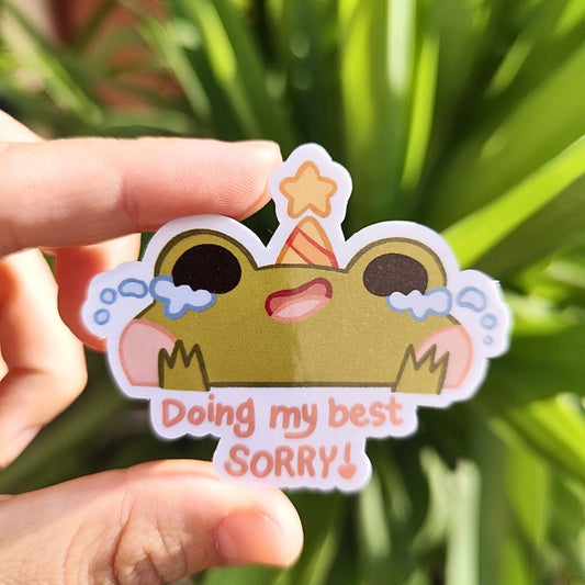 Sitcker Grabouille "doing my best"