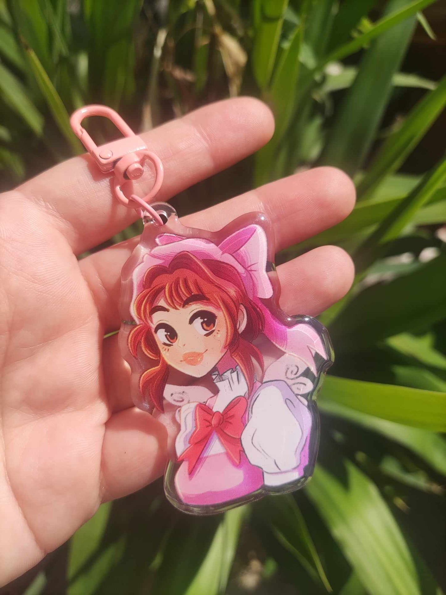 Porte clé "Sakura tenue rose"