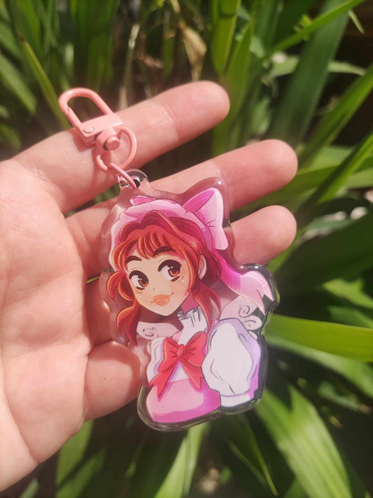Porte clé "Sakura tenue rose"