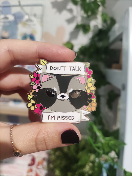 Pins Nuggets le raton laveur "Don't talk" grade A