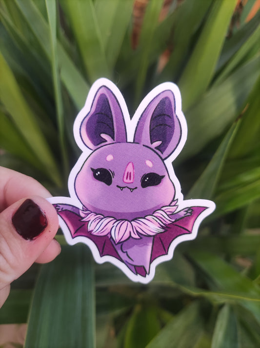 Sticker Lizzie la chauve souris kawaii