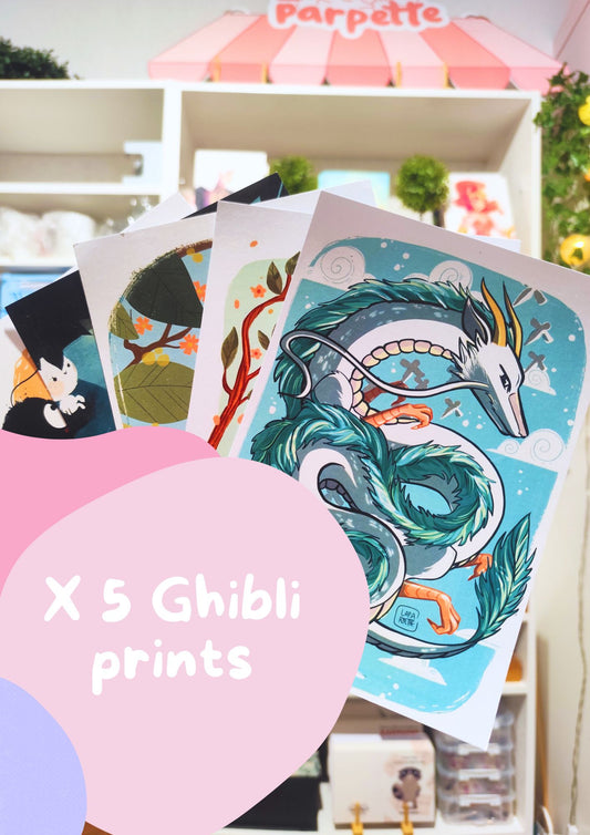 5 Prints Ghibli 5 euros