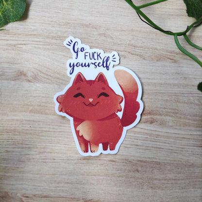 Petit sticker "go f*CK yourself"