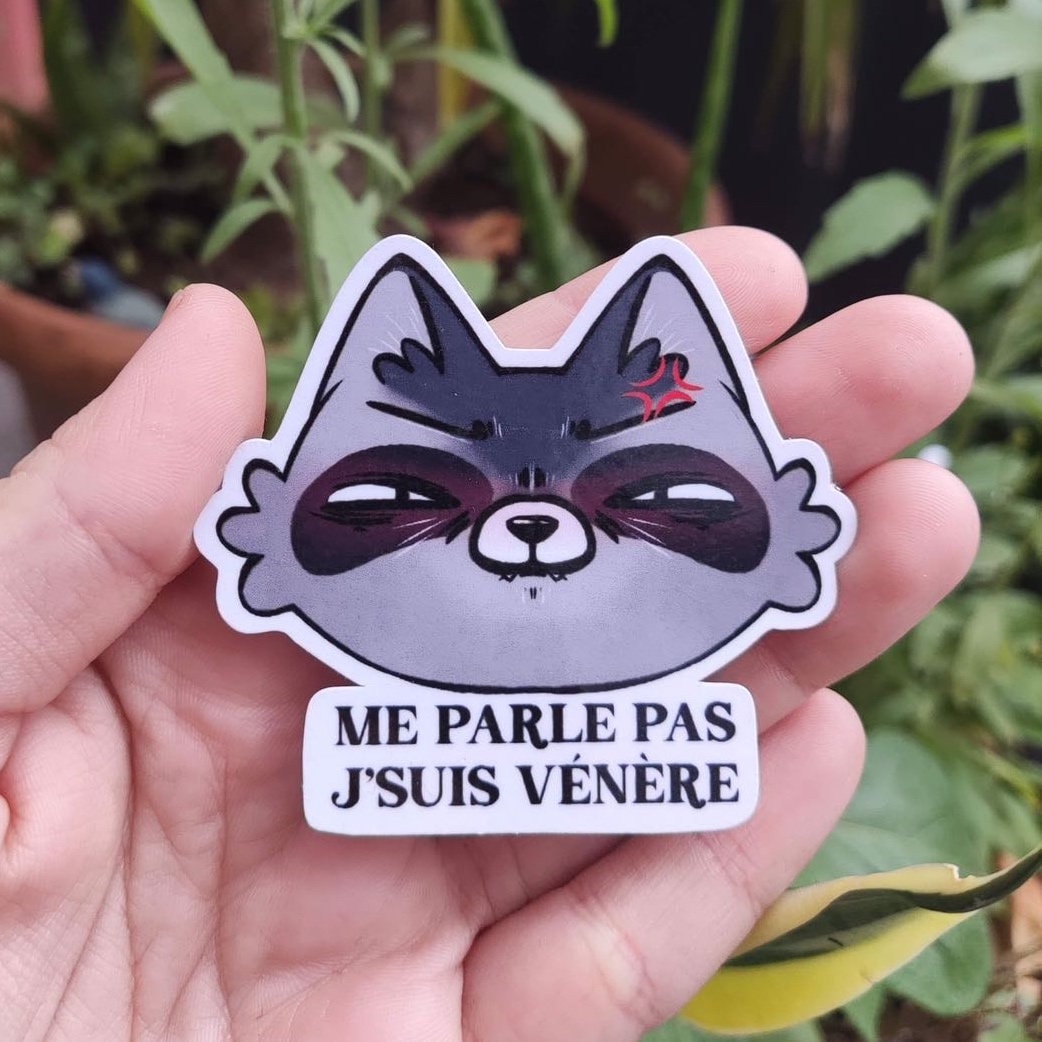 Sticker « Me parle pas »