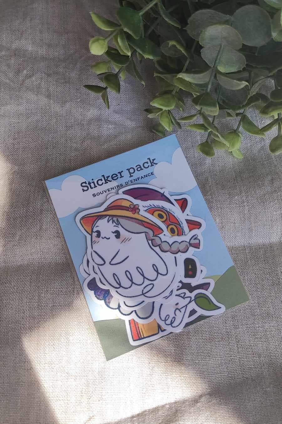 Pack de 7 stickers fantôme "souvenir d'enfance"