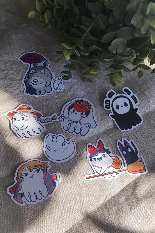 Pack de 7 stickers fantôme "souvenir d'enfance"