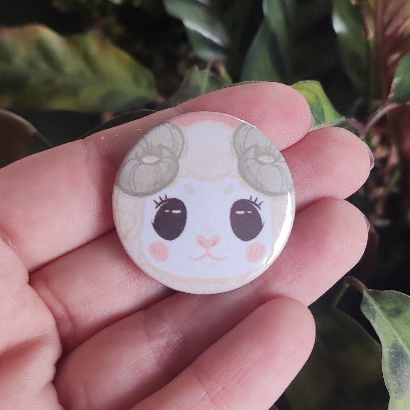 Badges mouton mignon vert, kawaii animal, décoration pour veste ou sac