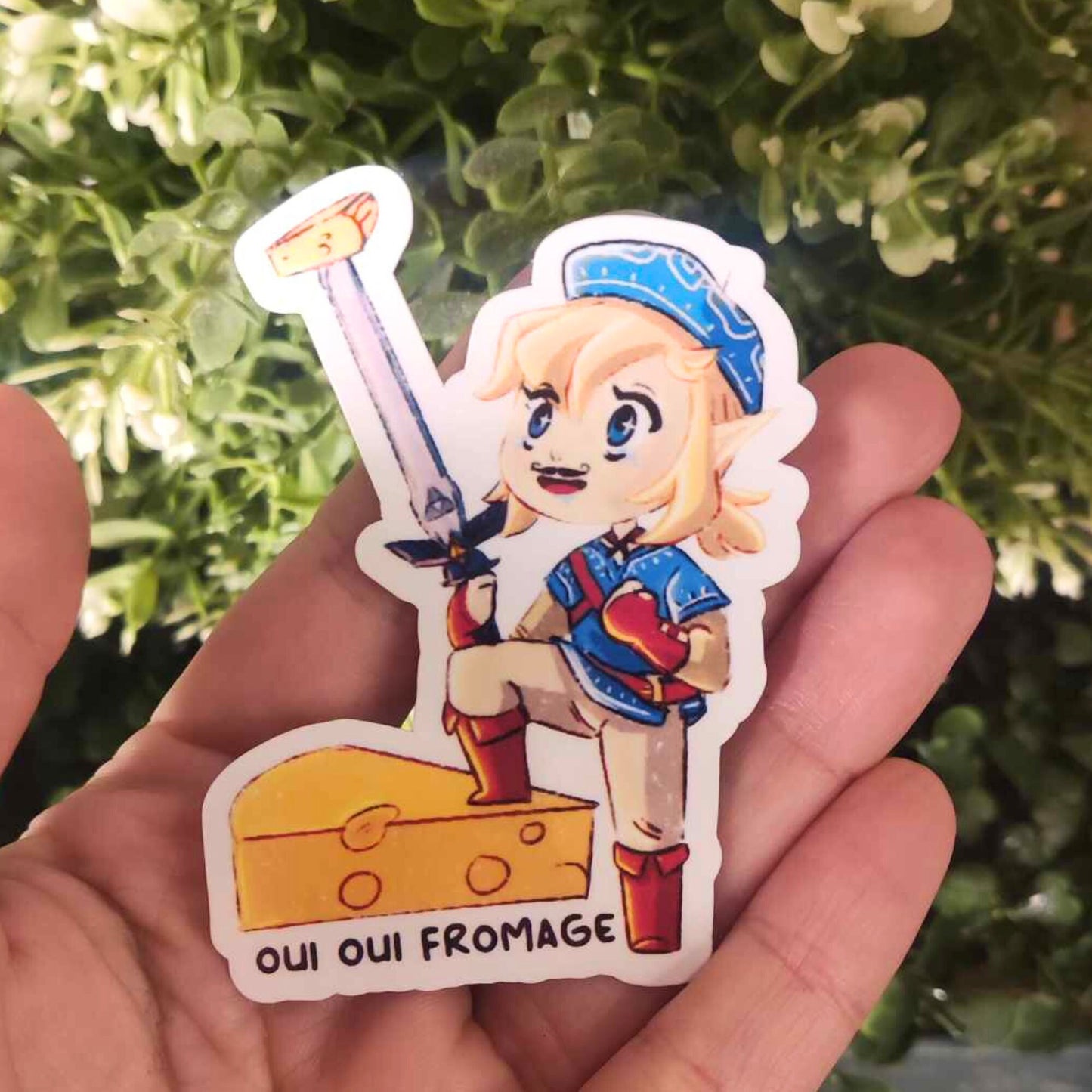 Sticker Link "oui oui fromage"