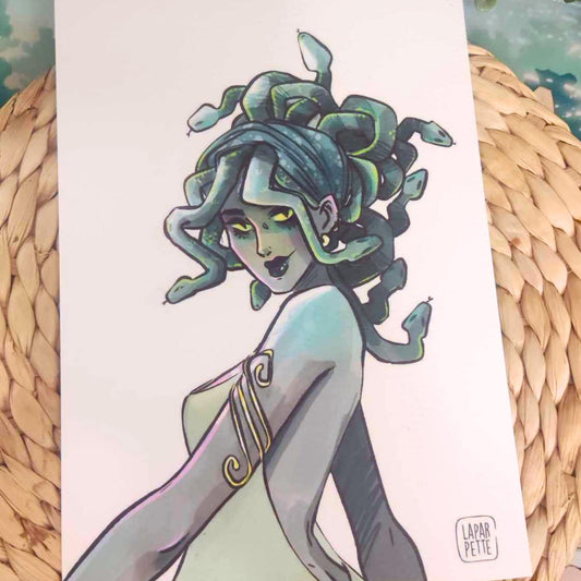 Print A5 Medusa / mythologie Grecque