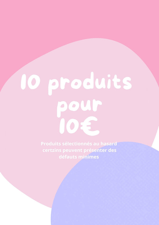 10 produits pour 10 euros