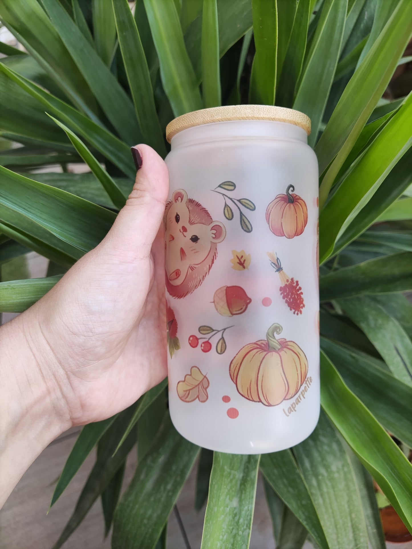 Tumbler/ Tasse en verre mignonne "Bibouille le choupisson"